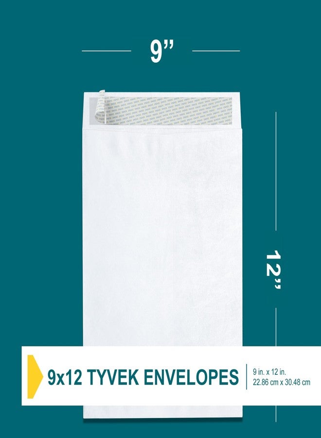 EnDoc Tyvek Envelopes – 9x12 Mailer Tear Resistant Envelopes Tyvek® Construction & Easy Self Seal Closure –Bright White – Bulk Pack of 50 – 9 x 12 Inch - Image 3
